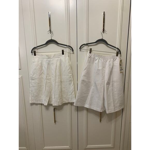 Women's White Bermuda Shorts Bundle Size‎ 10 - Picture 1 of 9